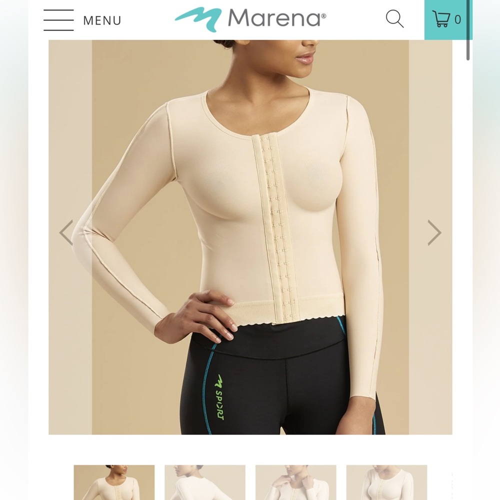Marena Women's Cream Shapewear Top
